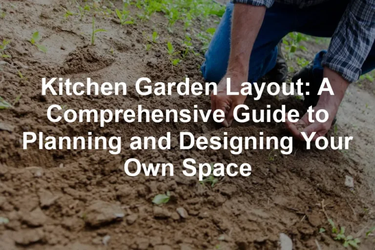 Featured image for Kitchen Garden Layout: A Comprehensive Guide to Planning and Designing Your Own Space