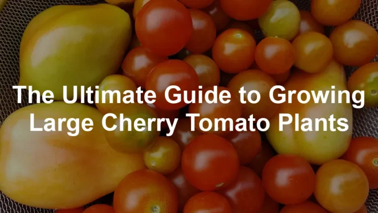 Featured image for The Ultimate Guide to Growing Large Cherry Tomato Plants