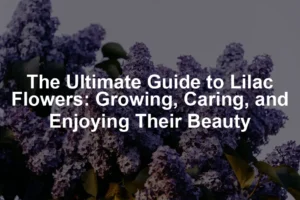 Featured image for The Ultimate Guide to Lilac Flowers: Growing, Caring, and Enjoying Their Beauty