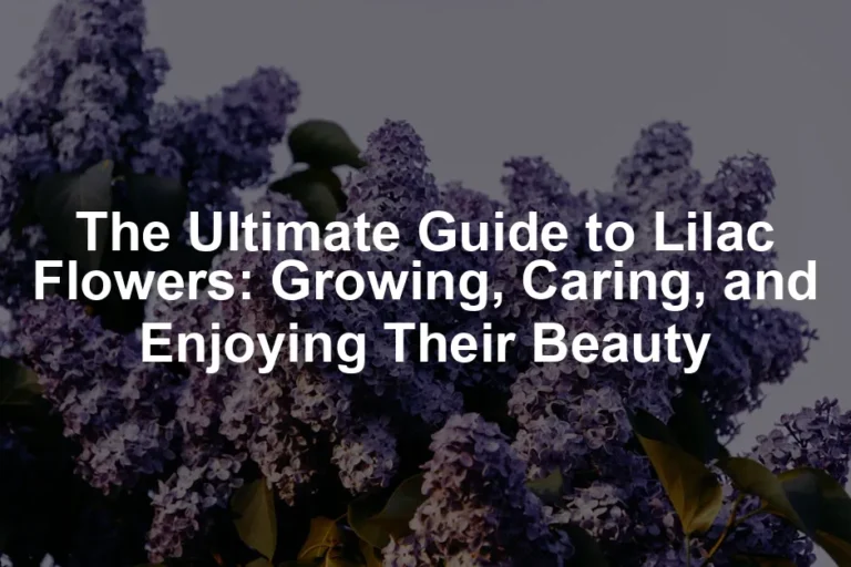 Featured image for The Ultimate Guide to Lilac Flowers: Growing, Caring, and Enjoying Their Beauty