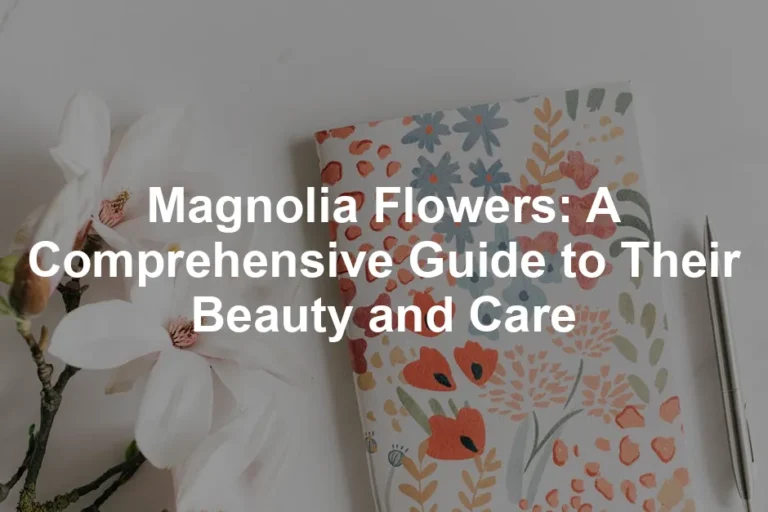 Featured image for Magnolia Flowers: A Comprehensive Guide to Their Beauty and Care