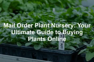 Featured image for Mail Order Plant Nursery: Your Ultimate Guide to Buying Plants Online