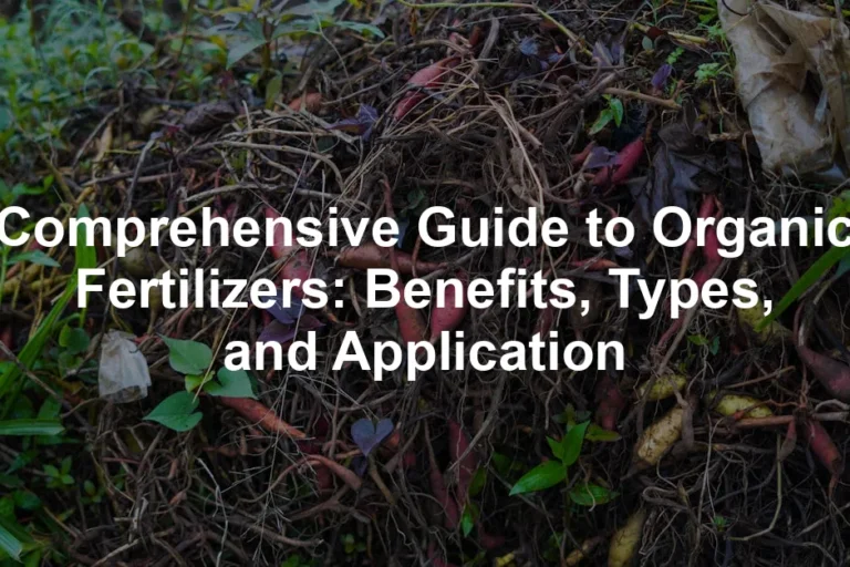 Featured image for Comprehensive Guide to Organic Fertilizers: Benefits, Types, and Application
