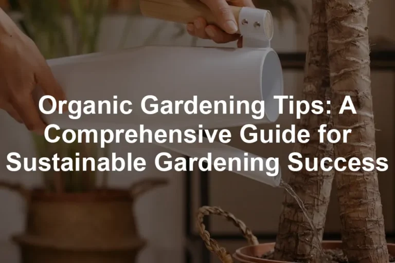 Featured image for Organic Gardening Tips: A Comprehensive Guide for Sustainable Gardening Success