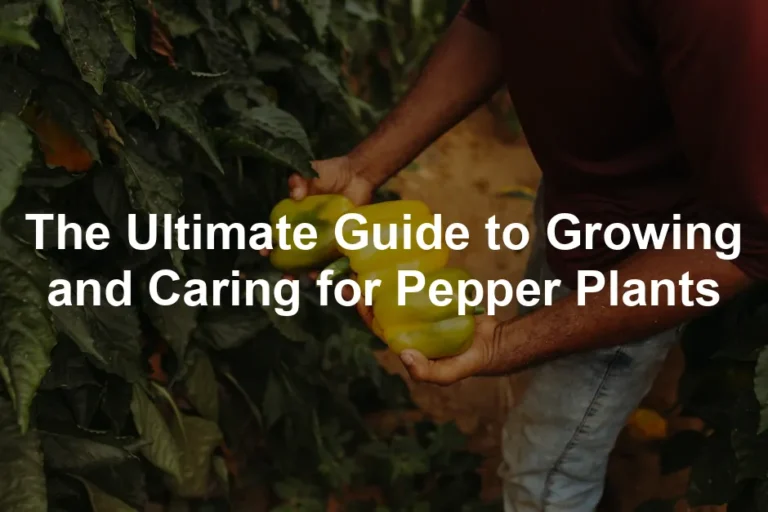 Featured image for The Ultimate Guide to Growing and Caring for Pepper Plants