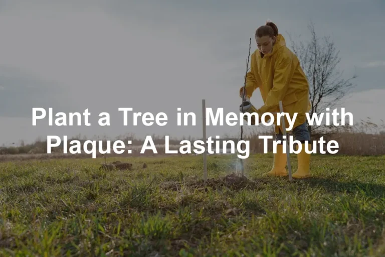 Featured image for Plant a Tree in Memory with Plaque: A Lasting Tribute