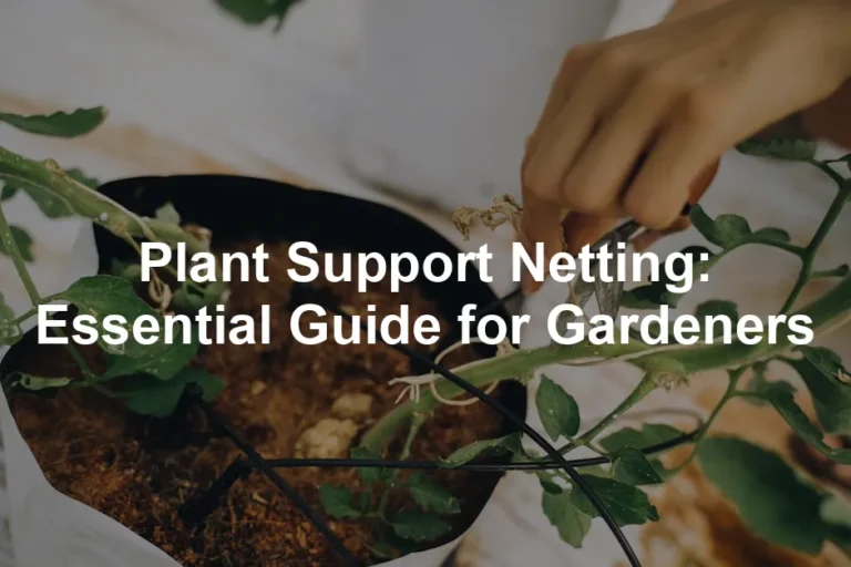 Featured image for Plant Support Netting: Essential Guide for Gardeners