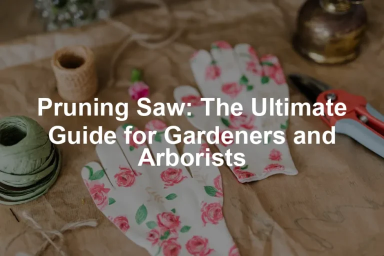 Featured image for Pruning Saw: The Ultimate Guide for Gardeners and Arborists