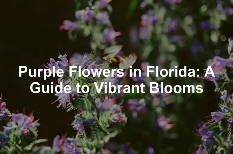 Featured image for Purple Flowers in Florida: A Guide to Vibrant Blooms