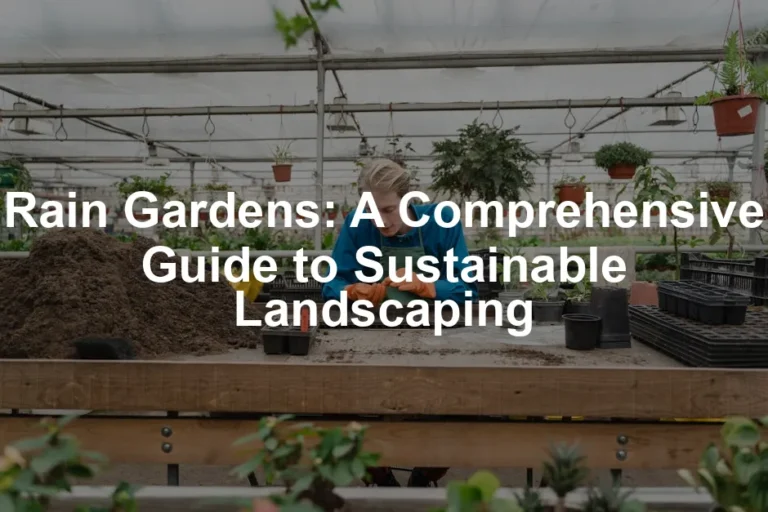 Featured image for Rain Gardens: A Comprehensive Guide to Sustainable Landscaping