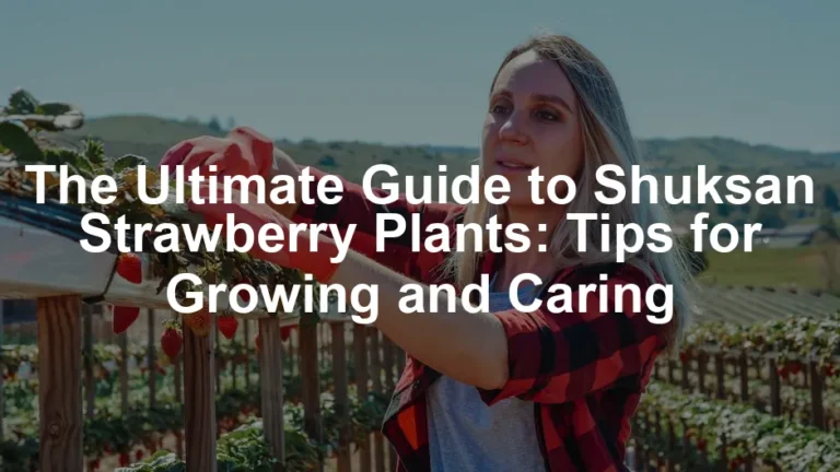 Featured image for The Ultimate Guide to Shuksan Strawberry Plants: Tips for Growing and Caring