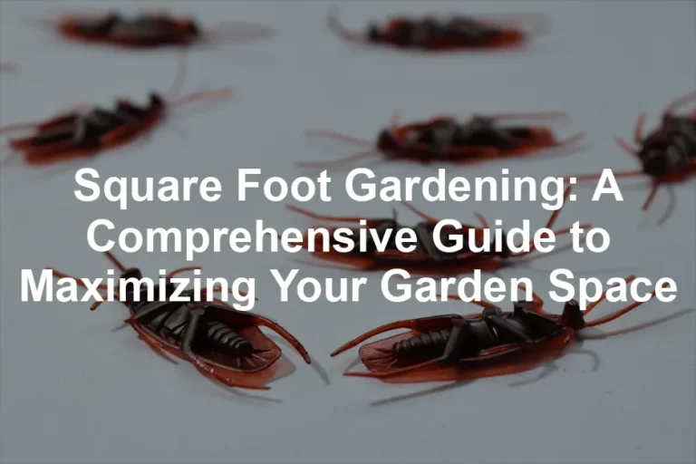 Featured image for Square Foot Gardening: A Comprehensive Guide to Maximizing Your Garden Space