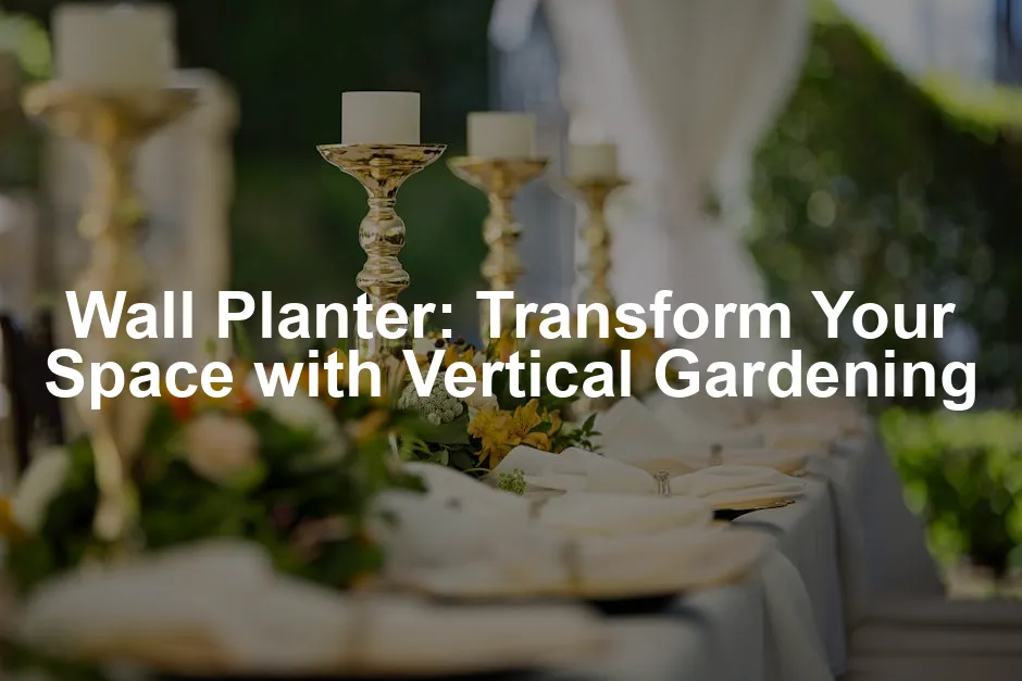 Featured image for Wall Planter: Transform Your Space with Vertical Gardening