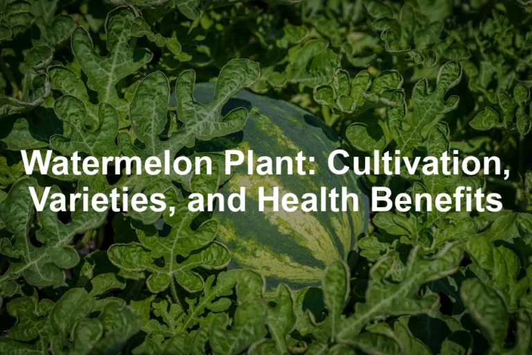Featured image for Watermelon Plant: Cultivation, Varieties, and Health Benefits