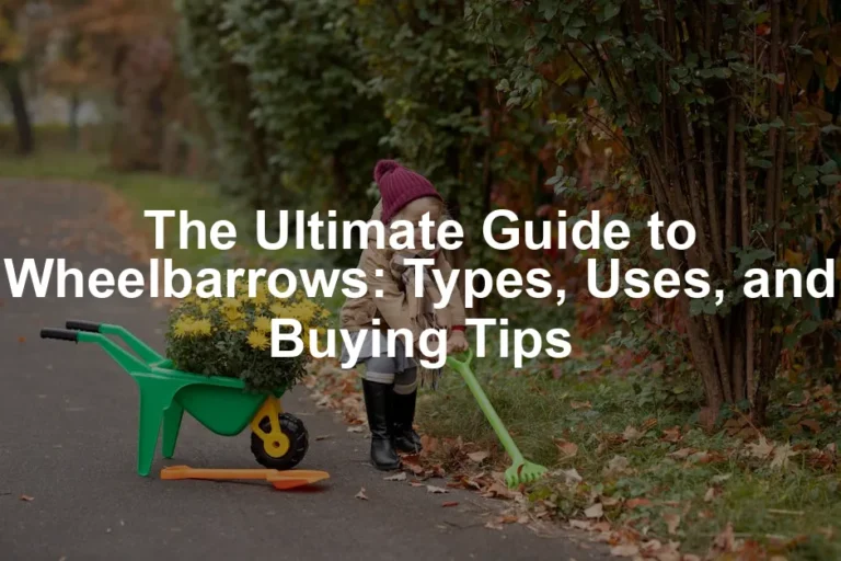 Featured image for The Ultimate Guide to Wheelbarrows: Types, Uses, and Buying Tips