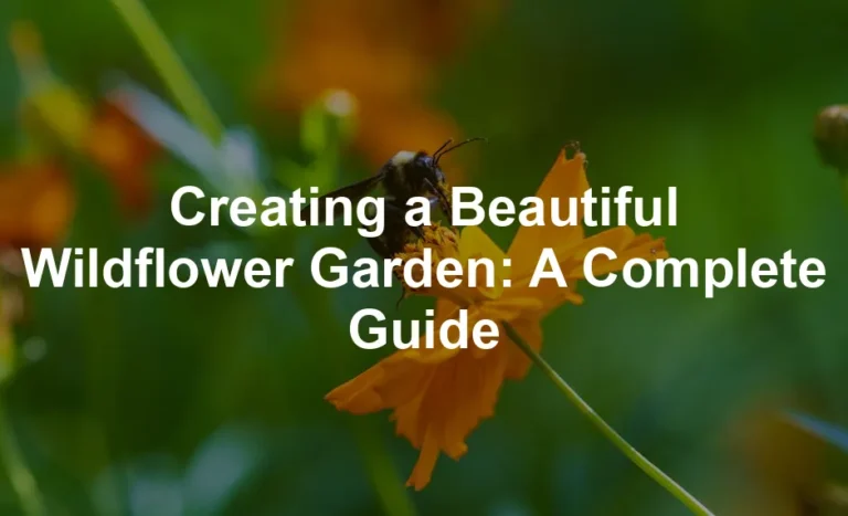 Featured image for Creating a Beautiful Wildflower Garden: A Complete Guide