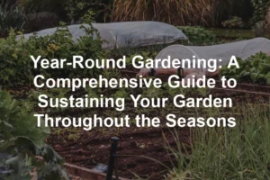 Featured image for Year-Round Gardening: A Comprehensive Guide to Sustaining Your Garden Throughout the Seasons